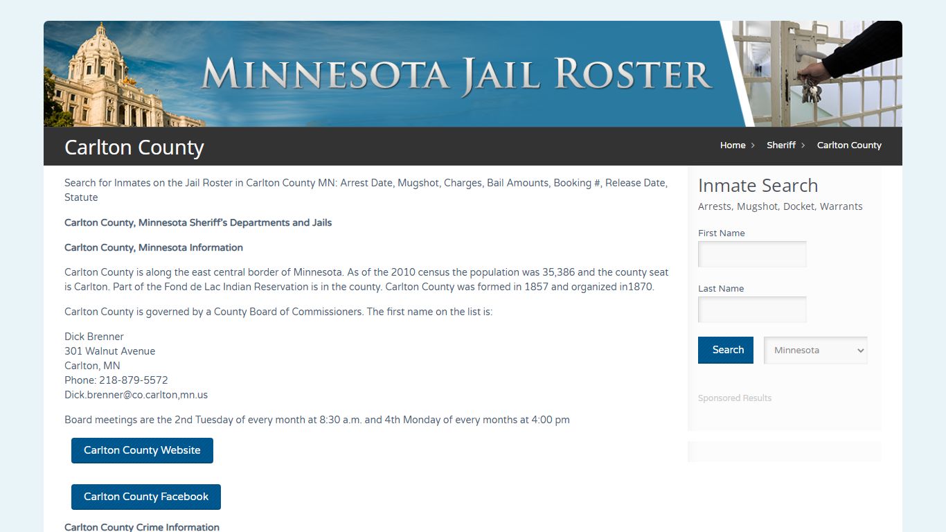 Carlton County | Jail Roster Search