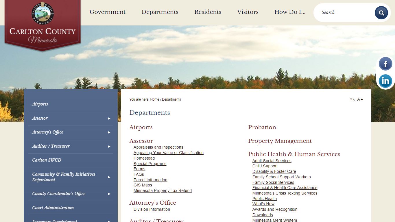 Departments | Carlton County, MN